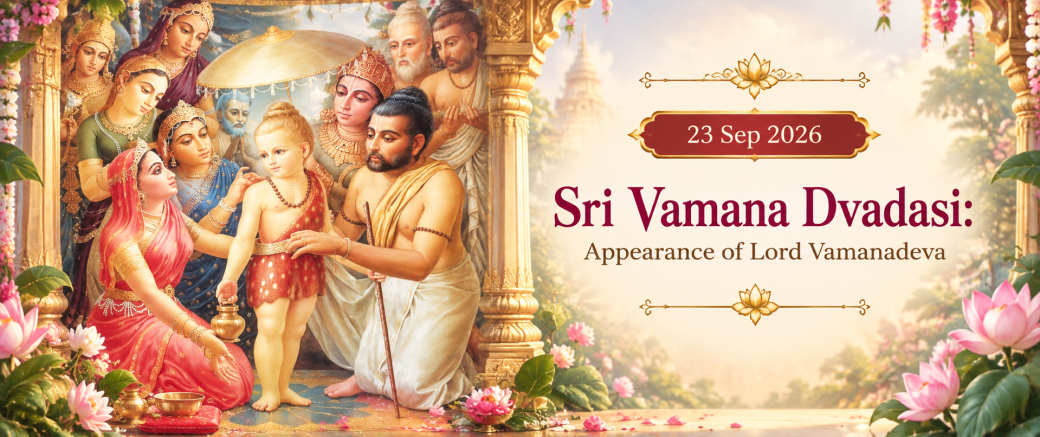 Vāmana Dvādaśī: The Appearance of Lord Vāmanadeva
